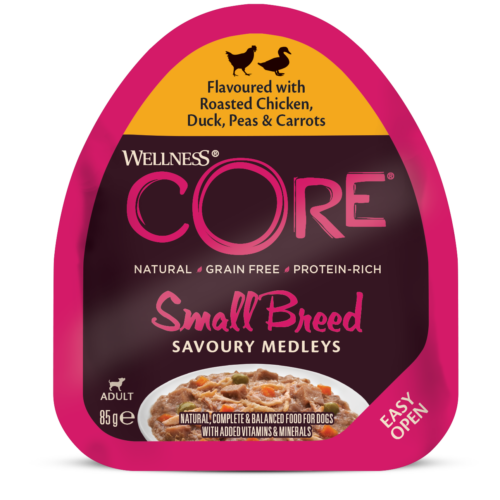wellness core small breed savoury medleys chicken duck
