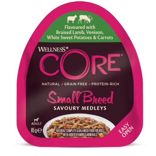 wellness core small breed savoury medleys lamb venison