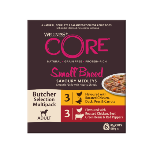 wellness core small breed savoury medleys butcker pack